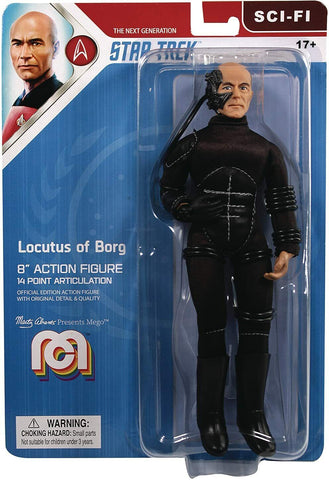 NEW SEALED Mego Star Trek The Next Generation Locutus of Borg 8" Action Figure