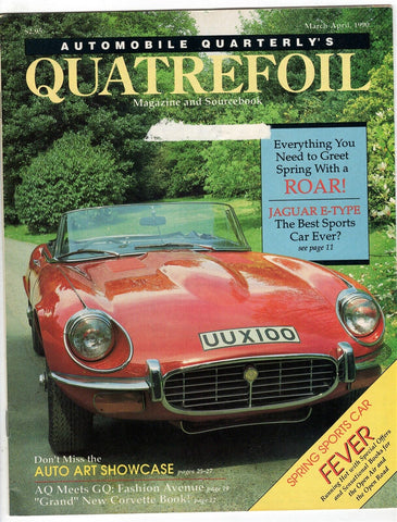 VINTAGE Mar 1990 Automobile Quarterly Quatrefoil Magazine Jaguar E-Type