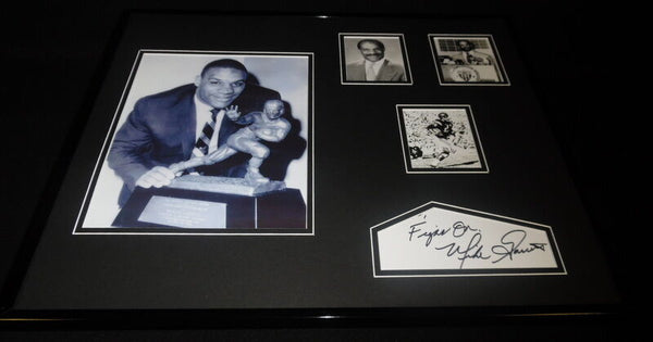 Mike Garrett Signed Framed 16x20 Photo Set USC Heisman Trophy