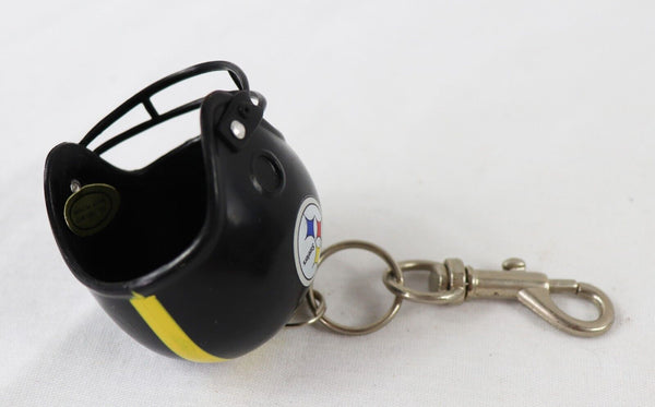 VINTAGE 1990s Pittsburgh Steelers Mini Helmet Keychain