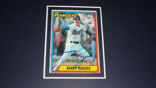 Kenny Rogers Signed Framed 11x17 Photo Display Tigers Pine Tar