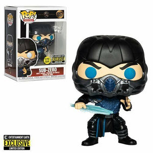 NEW SEALED 2021 Funko Pop Figure Mortal Kombat Sub Zero Glow in the Dark EE Excl