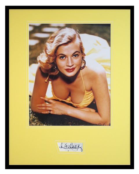 Anita Ekberg Signed Framed 16x20 Photo Display JSA