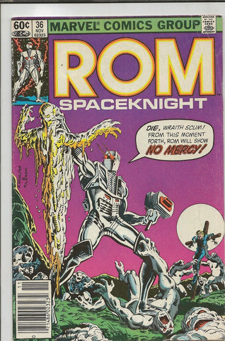 Rom #36 ORIGINAL Vintage 1982 Marvel Comics 