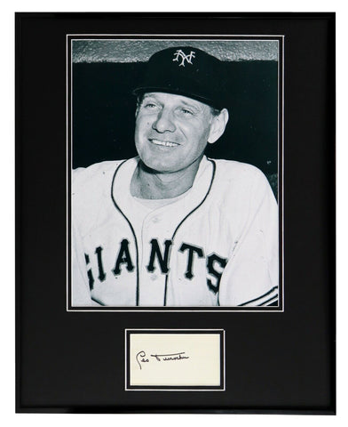 Leo Durocher Signed Framed Photo Display 16x20 JSA Giants