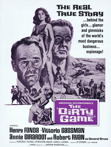 1966 The Dirty Game ORIGINAL Vintage 9x12 Industry Ad Henry Fonda