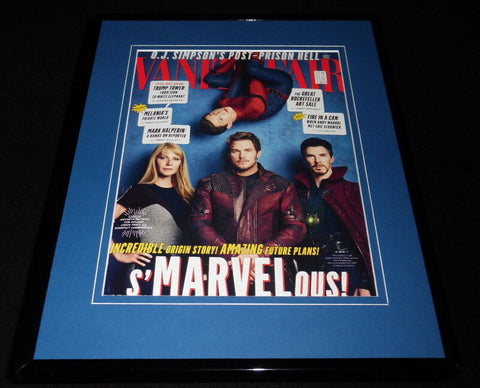 Avengers Infinity War Framed 11x14 ORIGINAL 2017 Vanity Fair Magazine Cover 