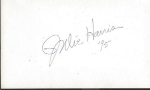 Julie Harris Signed Vintage 3x5 Index Card JSA 