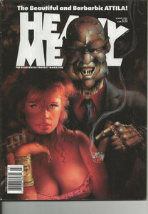 Heavy Metal Magazine Vol 15 #1 VINTAGE Mar 1991 Sirvent Cover GGA