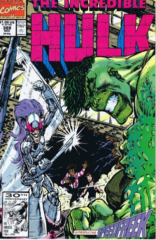 Incredible Hulk #388 ORIGINAL Vintage 1991 Marvel Comics 1st Speedfreak