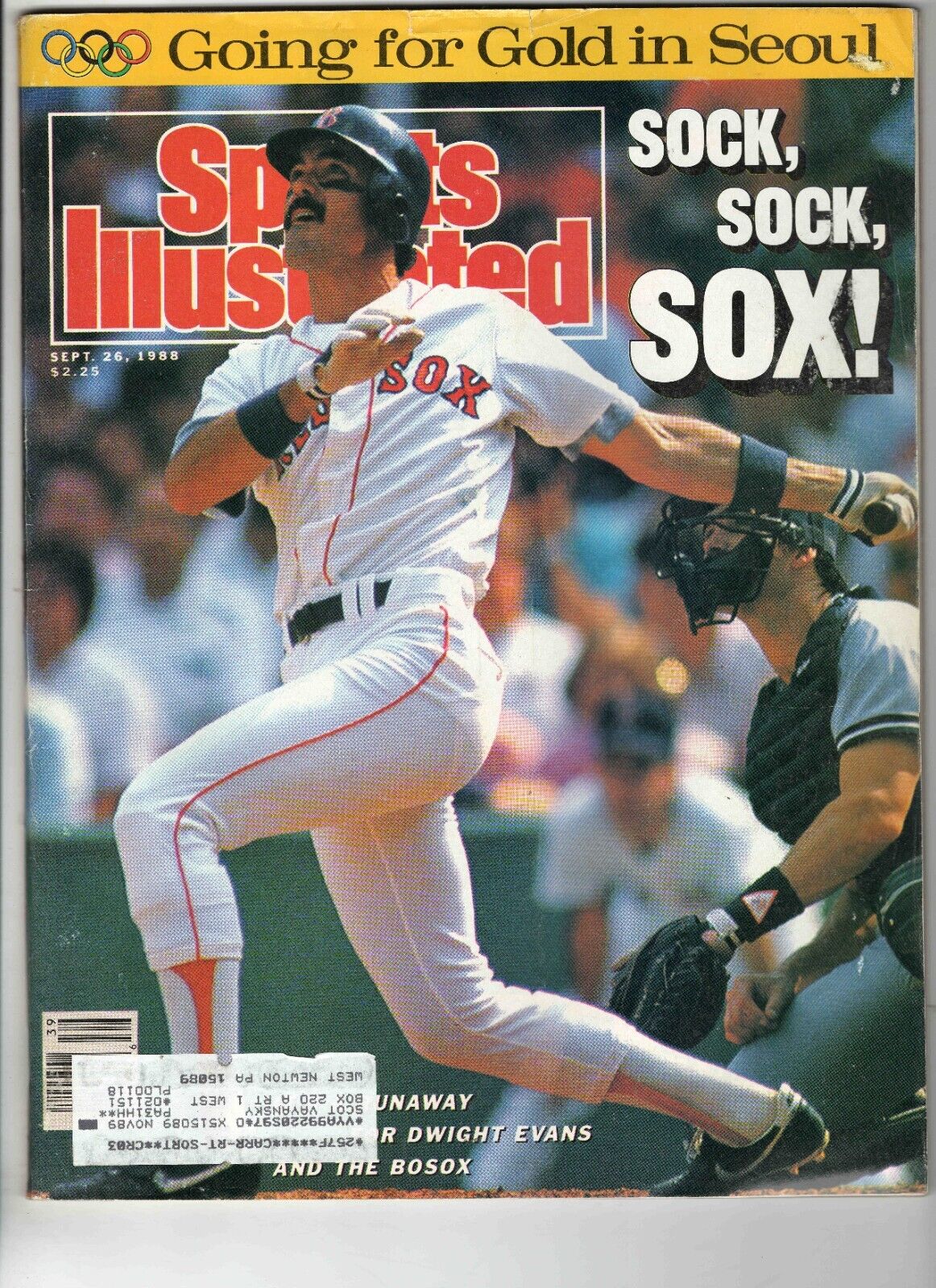 Sep 26 1988 Sports Illustrated Magazine Dwight Evans Red Sox