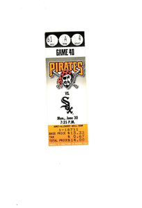 June 30 1997 Chicago White Sox @ Pittsburgh Pirates Ticket Frank Thomas 