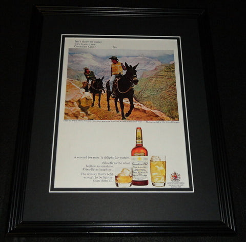 1968 Canadian Club Whisky Grand Canyon 11x14 Framed ORIGINAL Advertisement B