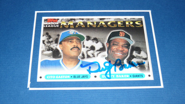 Dusty Baker Signed Framed 11x17 Volpe Poster Display Dodgers