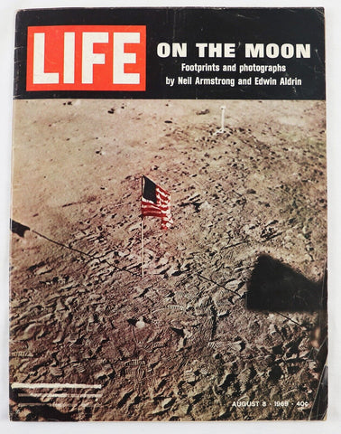 ORIGINAL Vintage Life Magazine August 8 1969 Neil Armstrong Buzz Aldrin Moon