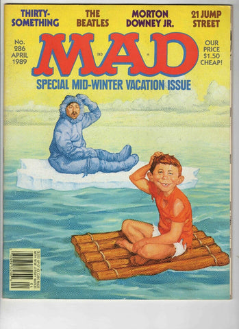 VINTAGE Apr 1989 Mad Magazine #286 Beatles Morton Downey Jr Thirtysomething