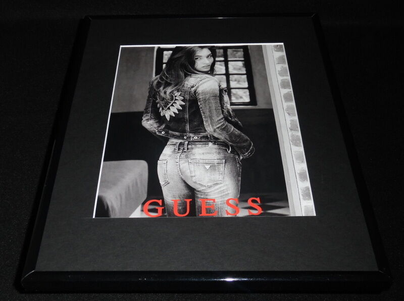 2016 Guess Jeans Framed 11x14 ORIGINAL Advertisement