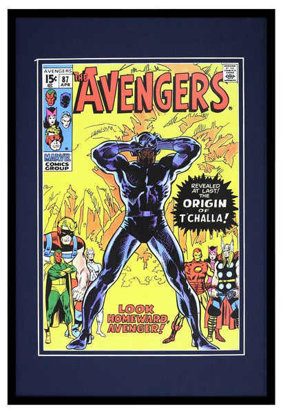 Avengers #87 Black Panther Framed 12x18 Official Repro Cover Display