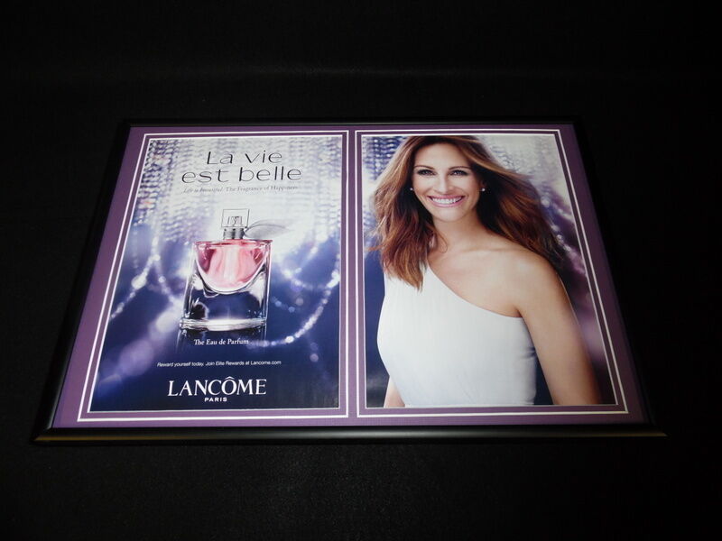 Julia Roberts Framed 12x18 ORIGINAL 2015 Lancome Paris Advertising Display 