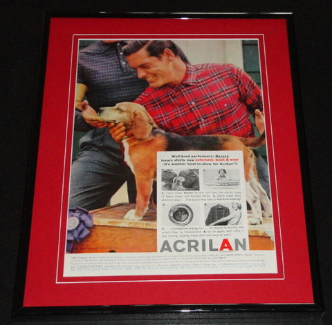 1958 Acrilan Revere Shirts 11x14 Framed ORIGINAL Vintage Advertisement