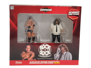 SEALED 2021 Eaglemoss WWE The Rock N Sock Connection Mankind Figure Set