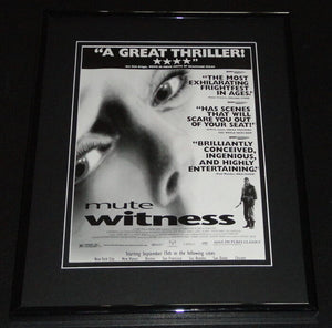 1995 Mute Witness 11x14 Framed ORIGINAL Advertisement Marina Sudina