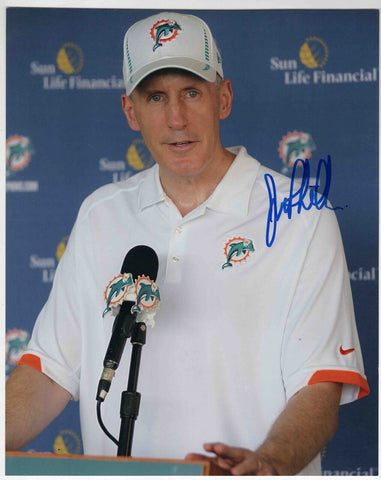 Joe Philbin Signed 8x10 Photo Dolphins