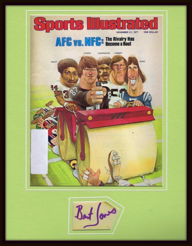 Bert Jones Signed Framed 1977 Sports Illustrated Magazine Cover Display Colts