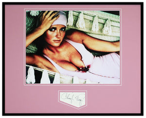 Cheryl Tiegs Signed Framed 16x20 Photo Poster Display