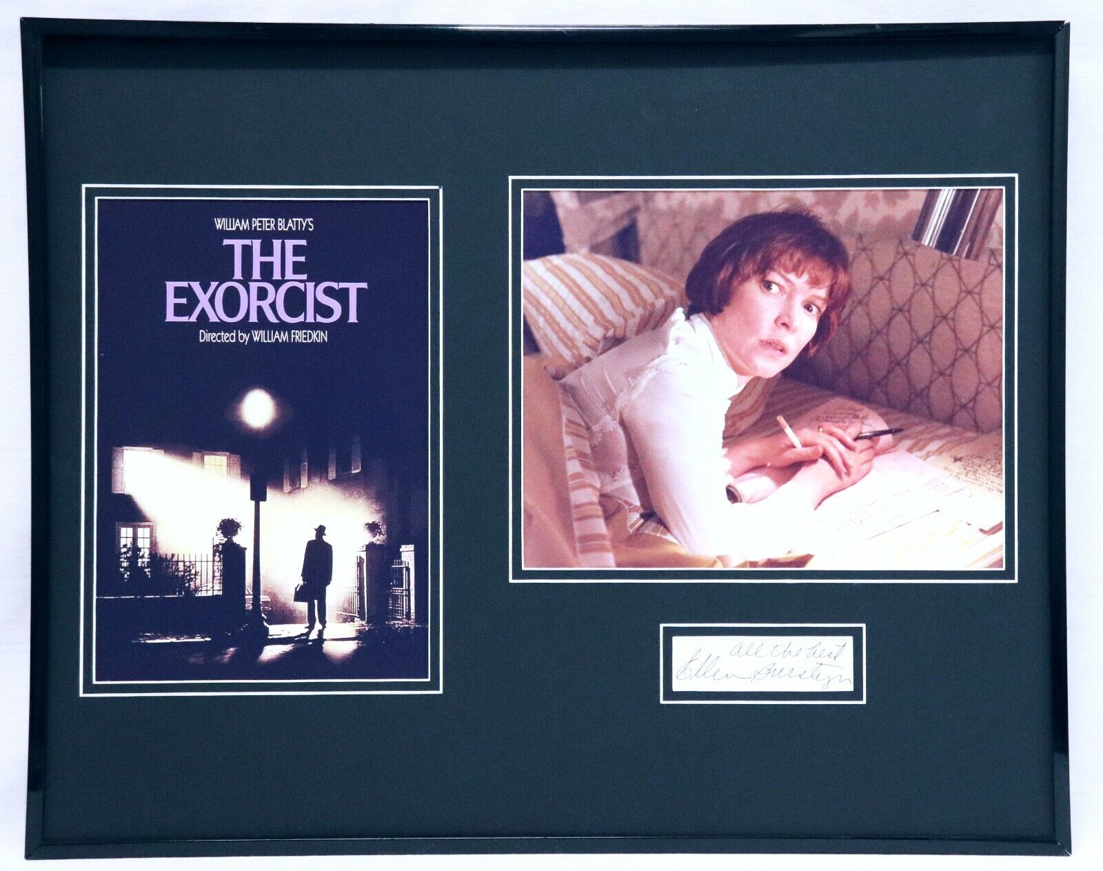 Ellen Burstyn Signed Framed The Exorcist 16x20 Photo Poster Set