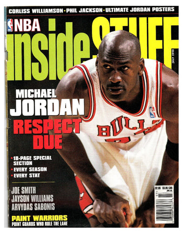 VINTAGE July 1998 NBA Inside Stuff Magazine Michael Jordan