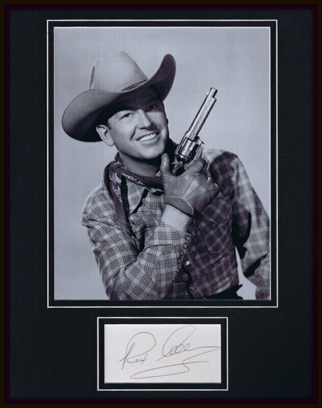 Rex Allen Signed Framed 11x14 Photo Display JSA