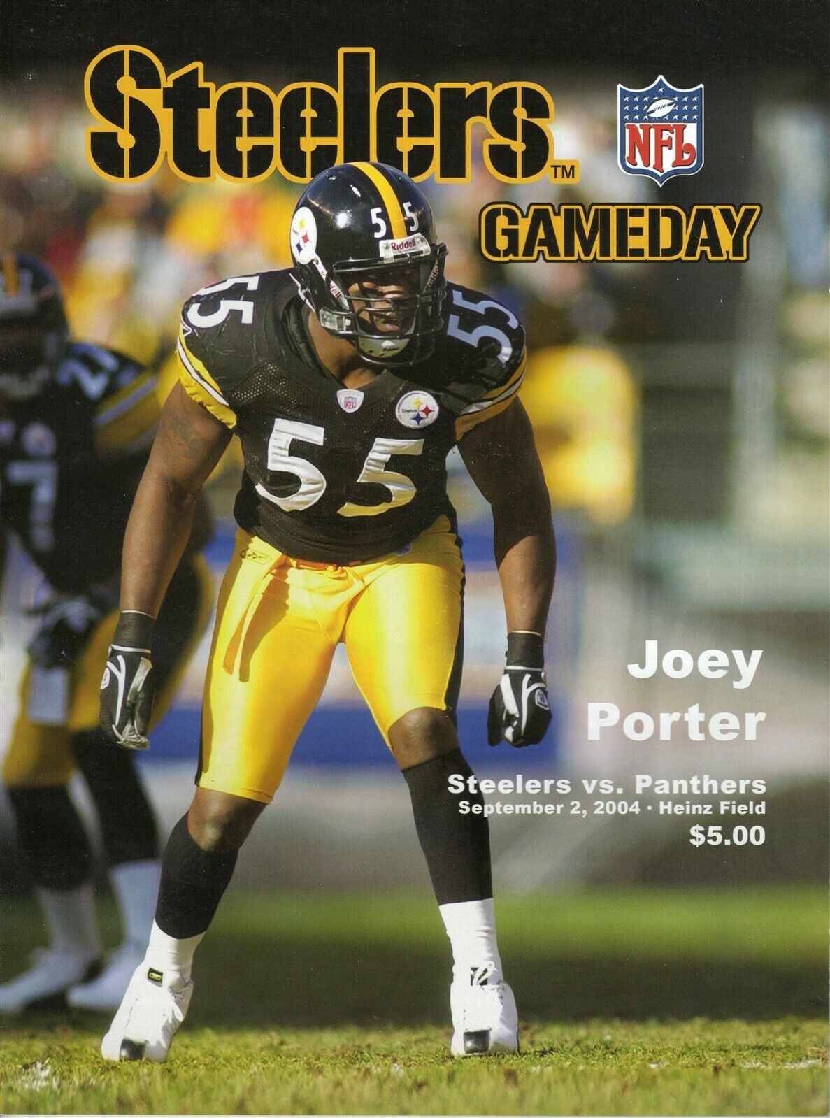 Sep 2 2004 Carolina Panthers Pittsburgh Steelers Program Roethlisberger Rookie