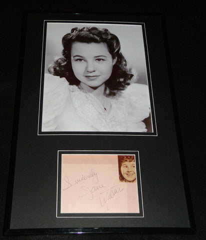 Jane Withers Signed Framed 11x17 Photo Display