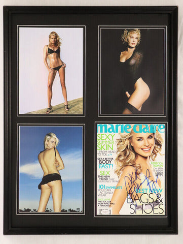 Rebecca Romijn Signed Framed 18x24 Bikini Photo Display JSA