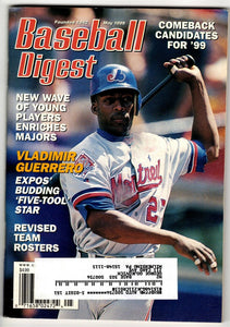 VINTAGE May 1999 Baseball Digest Magazine Vladimir Guerrero Expos