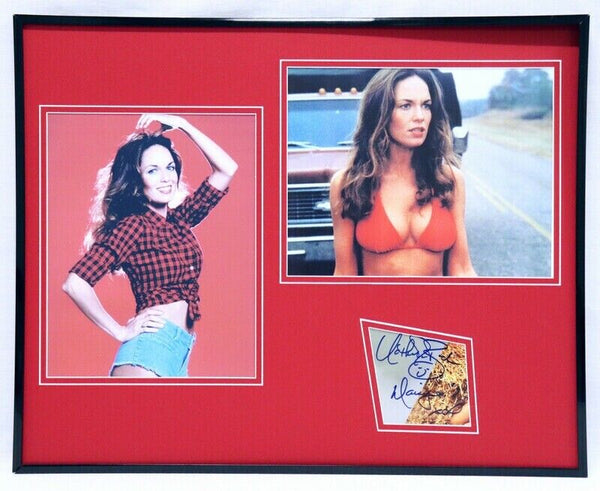 Catherine Bach Signed Framed 16x20 Bikini Photo Set JSA Dukes of Hazzard Daisy 