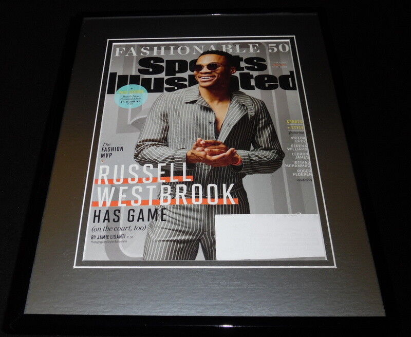 Russell Westbrook 11x14 Framed ORIGINAL 2017 Sports Illustrated Fashion Cover