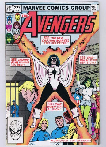 Avengers #227 ORIGINAL Vintage 1982 Marvel Comics Monica Rambeau Joins