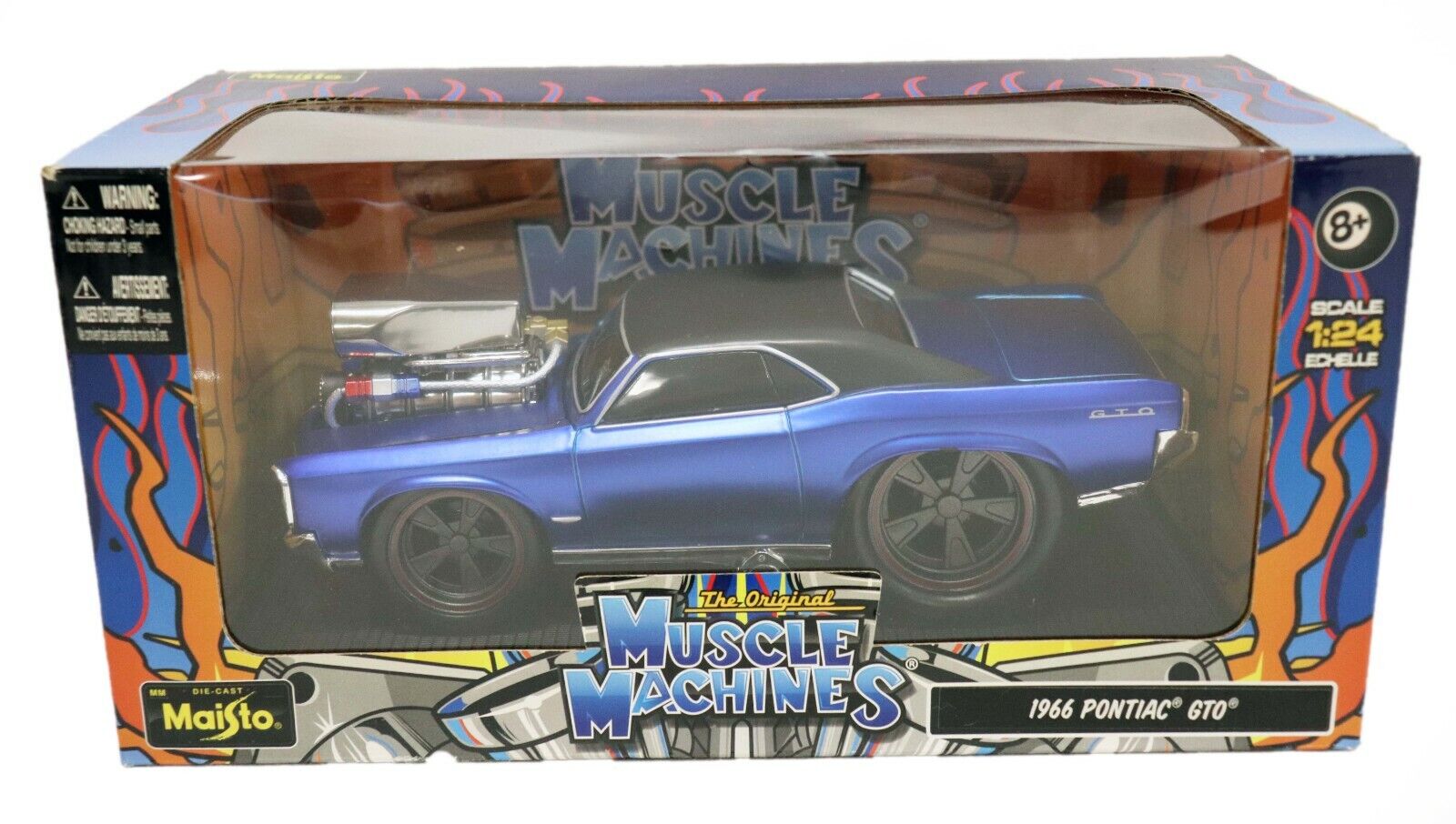 VINTAGE SEALED Maisto Muscle Machine 1966 Pontiac GTO 1:24 Scale Diecast  