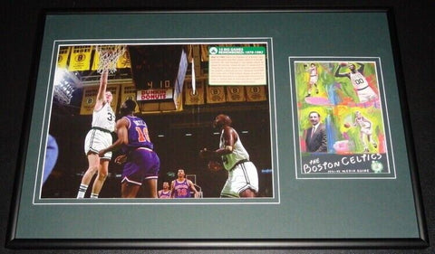 Larry Bird Framed 1992 49 Point Game Photo & Media Guide Display Celtics