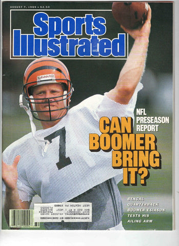 Aug 7 1989 Sports Illustrated Magazine Boomer Esiason Bengals