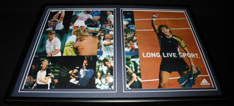 Steffi Graf 1999 adidas Framed 12x18 ORIGINAL Vintage Advertising Display 