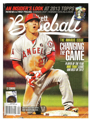 Mar 2013 Beckett Baseball Magazine Mike Trout Angels