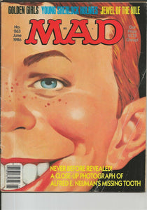 Mad Magazine #263 ORIGINAL Vintage June 1986 Golden Girls Jewel of the Nile