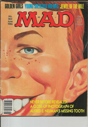 Mad Magazine #263 ORIGINAL Vintage June 1986 Golden Girls Jewel of the Nile