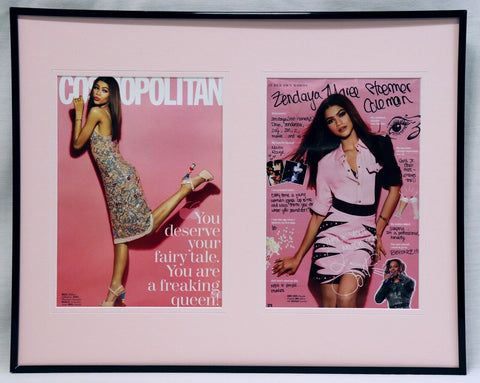 Zendaya Coleman Facsimile Signed Framed 16x20 Cosmo Cover & Photo Display