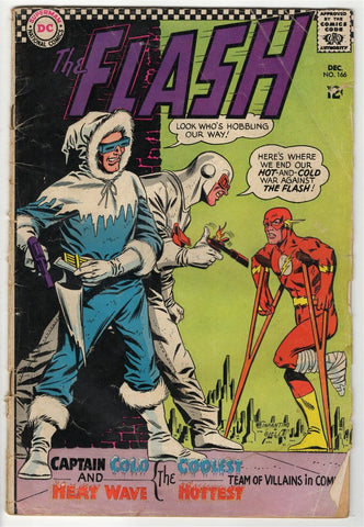 Flash #166 ORIGINAL Vintage 1966 DC Comics Captain Cold