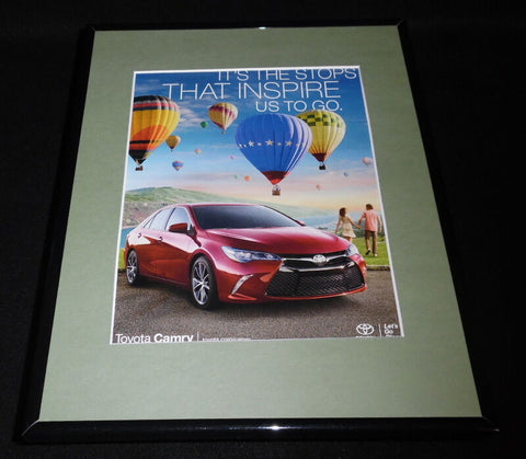 2015 Toyota Camry Framed 11x14 ORIGINAL Advertisement G