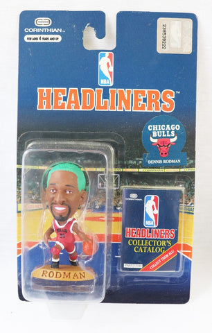 VINTAGE 1996 Corinthian Headliner Dennis Rodman Action Figure Bulls Green Hair